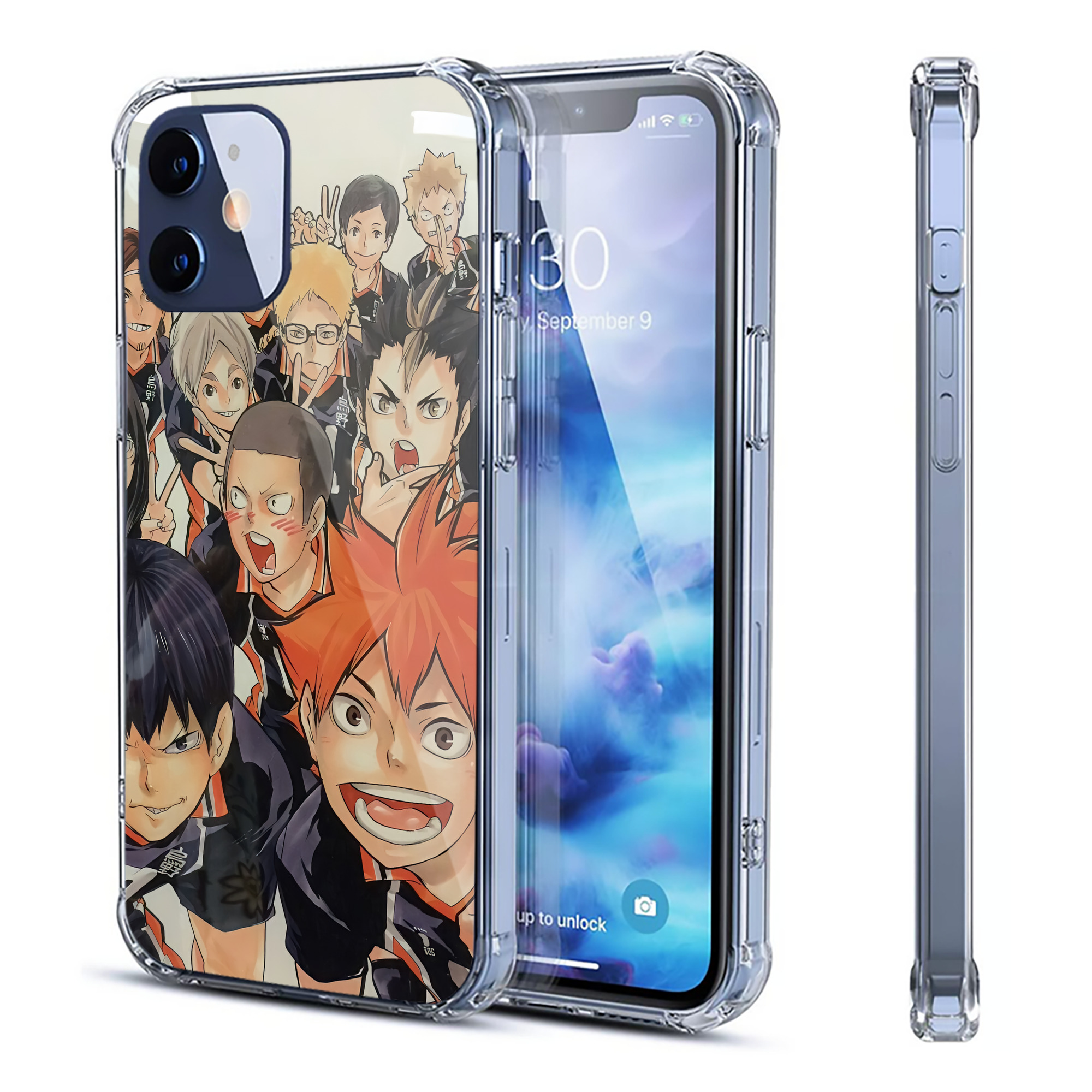 （画像用） ハイキュー!! Haikyu!! 【iPhone 12シリーズ対応】透明スマホケース（クリアソフトケース）